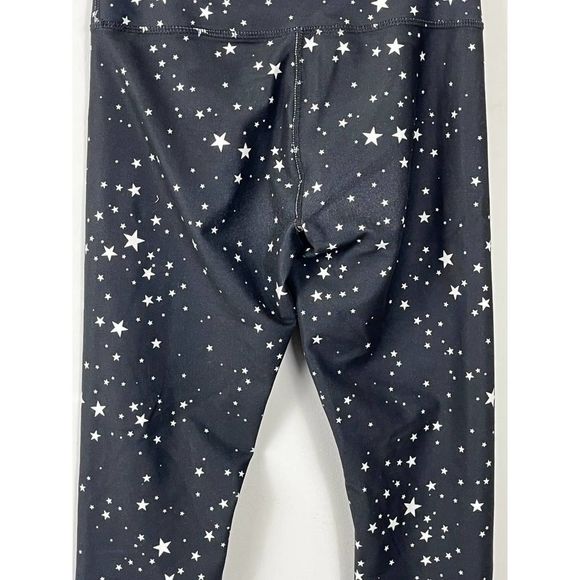 WILDFOX Sweat Black Star Print Leggings Size Medium - Picture 11 of 11